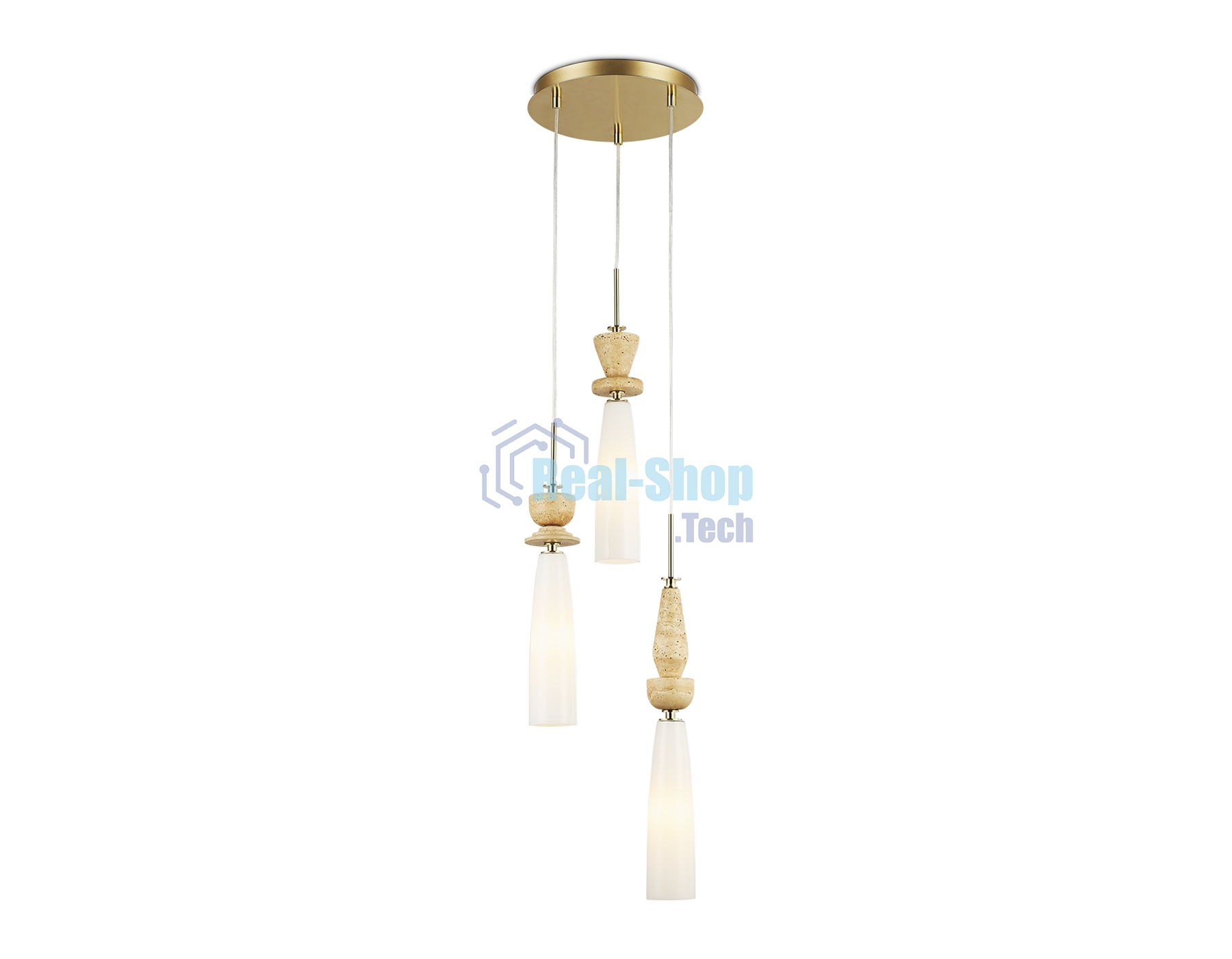 Светильник Ambrella light LH75367/3 GD/WH золото/белый G9*3 max 28W D270*1500