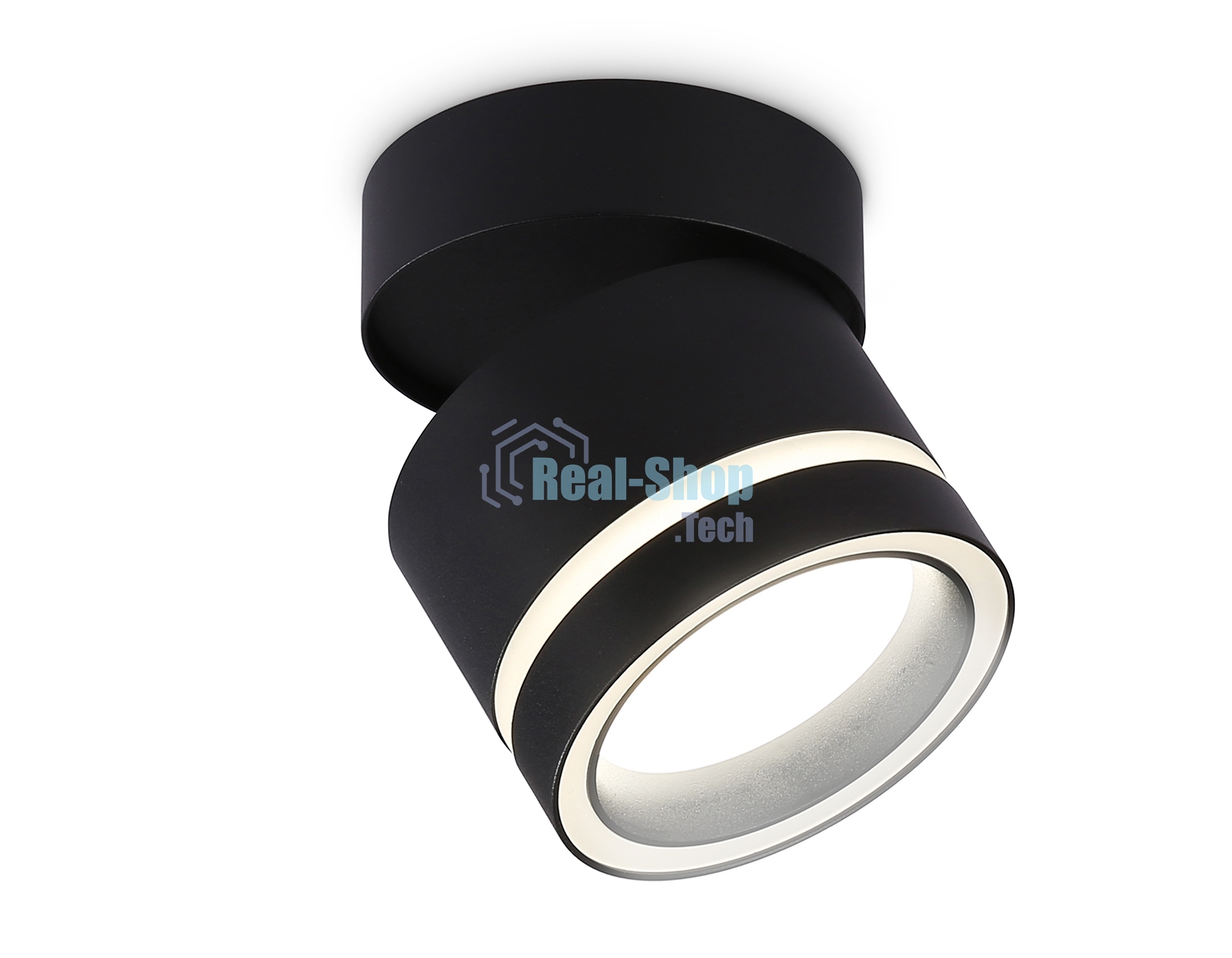 Светильник Ambrella light TA1445 BK/FR черный/белый матовый GX53 max 12W D85*90