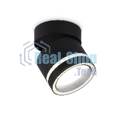 Светильник Ambrella light TA1445 BK/FR черный/белый матовый GX53 max 12W D85*90