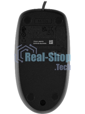 Мышь проводная Logitech M110 Silent черный, 1000 dpi, USB, кнопки - 3