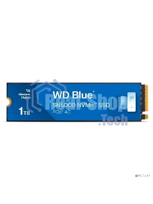 Накопитель SSD Western Digital WD Blue SN5000, 1Tb, PCIe 4.0 x4, M.2 2280, NVMe, R/W 5150/4900