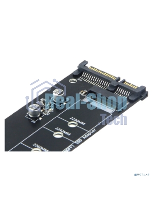 Адаптер Gembird для SSD M.2 SATA в разъем SATA Cablexpert EE18-M2S3PCB-02, коробка