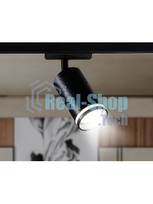 Трековый однофазный светильник Ambrella light GL5202 BK черный GU10 max 12W
