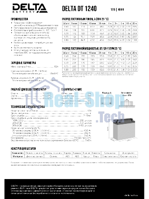 Батарея для ИБП Delta DT 1240 (12V, 40Ah)