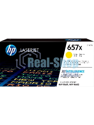 Картридж лазерный HP 657X желтый для HP CLJ MFP M681/M682 (CF472X) 23000 стр