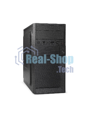 Компьютерный корпус Minitower ExeGate BAA-105-01-UNS400 (mATX, БП UNS400 с вент. 12см, 2*USB, аудио, черный)