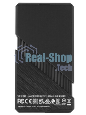 Внешний SSD ADATA SE920, 1Tb, USB 4 Type-C, R/W 3800/3700, черный