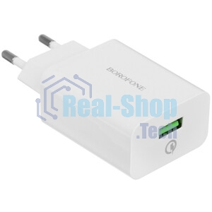 Сетевое зарядное устройство BOROFONE (6931474702487) BA21A QC3.0 для Type-c - белый