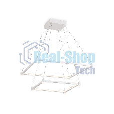 Подвесной светодиодный светильник Ambrella light FL5595/2+8 WH белый 60W 3000K/4200K/6400K 600*600*1300 (без ПДУ)