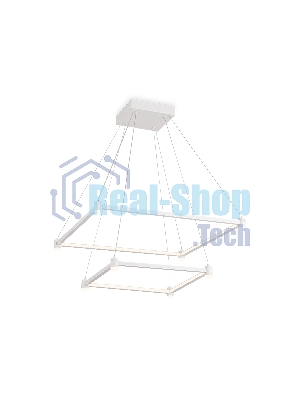 Подвесной светодиодный светильник Ambrella light FL5595/2+8 WH белый 60W 3000K/4200K/6400K 600*600*1300 (без ПДУ)