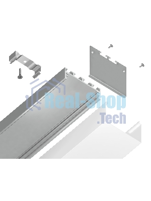 Алюминиевый профиль Ambrella light GP3070AL серебро 2000*45*42