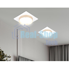 Светильник Ambrella light TN5230 WH/GD белый/золото GX53 max 12W 110*110*35