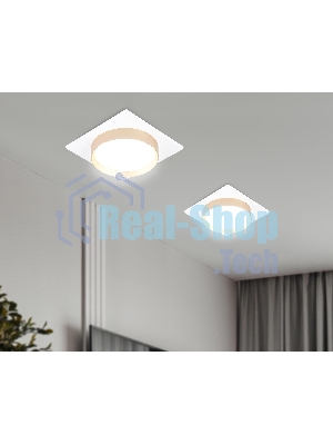 Светильник Ambrella light TN5230 WH/GD белый/золото GX53 max 12W 110*110*35