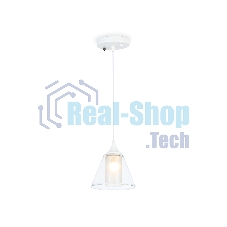 Светильник Ambrella light TR3551 WH/CL/FR белый/прозрачный/белый матовый E27 max 40W D155*800