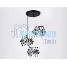 Светильник Ambrella light TR8427/3 BK/GD черный/золото E14/3 max 40W D510*1000