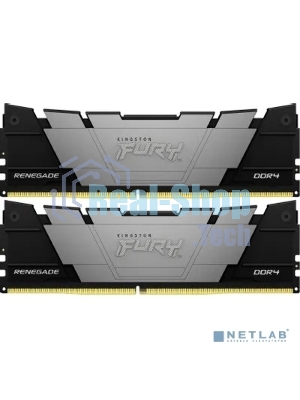 Оперативная память Kingston Fury Renegade, DDR4, 64GB (2x32 GB), 3200 MHz, CL16, DIMM, с радиатором, черный