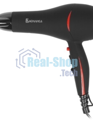 Фен Василиса ФН6-2200 черный/малиновый, 2200 Вт, ионизация