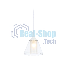 Светильник Ambrella light TR3551 WH/CL/FR белый/прозрачный/белый матовый E27 max 40W D155*800