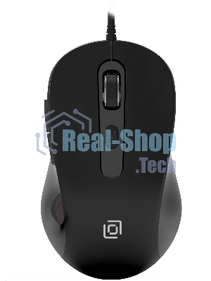 Мышь проводная Oklick 211M черный, 2400 dpi, USB, кнопки - 6