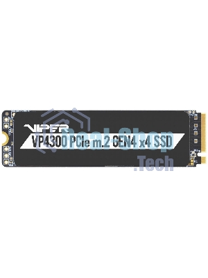 Накопитель SSD Patriot Viper VP4300, 2Tb, PCIe 4.0 x4, M.2 2280, NVMe, R/W 7400/6800, с радиатором