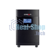 Источник бесперебойного питания CROWN On-Line CMUOA-350-1K EURO 1000VA/900W, корпус металл, TOWER, АКБ 3*12V/7AH, PF-0.9, AVR 110-300V, порт RJ-11/45+USB/RS-232, EPO, розетки 2*EURO, входной кабель 2 м, вентилятор охлаждения, автомат, слот для SNMP, порт для доп. батарейных кабинетов, ПО