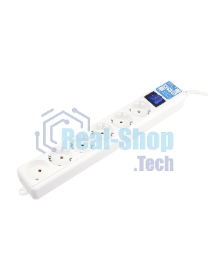 Фильтр-удлинитель PowerCube PRO (SPL(5+1)-16B-P-3M) 3.0 м, LC контур - подавление В/Ч помех, 16А/3,5кВт