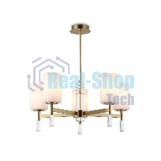 Люстра Ambrella light LH56261/5 BS/FR латунь/белый матовый E27/5 max 60W D600*590