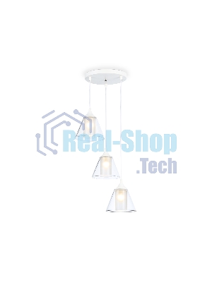 Светильник Ambrella light TR3553/3 WH/CL/FR белый/прозрачный/белый матовый E27/3 max 40W D340*800