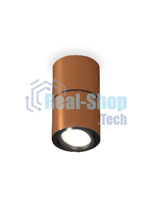 Светильник Ambrella Light XS7404040 SCF/PBK кофе песок/черный полированное MR16 GU5.3 (C7404, A2071, C7404, N7002)