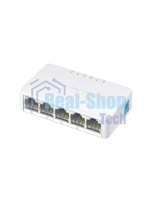 Коммутатор Mercusys MS105, 5 портов Ethernet 100 Мбит/с