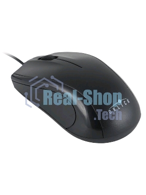 Мышь проводная Oklick 185M черный, 1200 dpi, USB, кнопки - 3