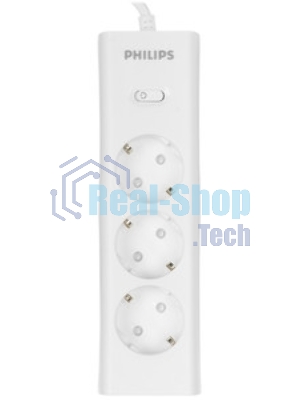 Сетевой фильтр Philips CHP2135WB/51, 3 м, 3 розетки, белый