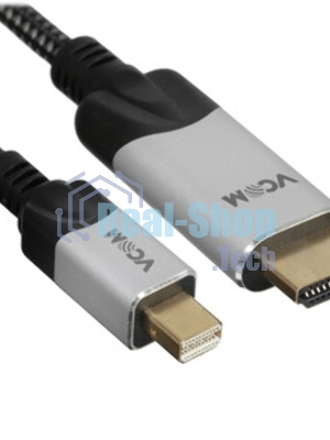 Кабель-переходник miniDisplayPort M-> HDMI M 4K@60Hz 1,5 м VCOM