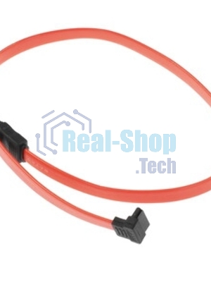 Кабель интерфейсный SATA Cablexpert CC-SATADATA90-N, Sata3 7pin/7pin угловой, медн.проводник, 50 см, пакет