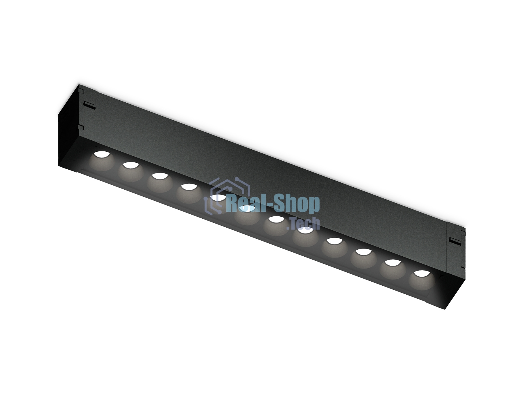 Светильник светодиодный трековый для шинопровода Magnetic Ambrella light GL1720 BK черный IP20 12W 4200K 220V 24° 232*25*42 (Без ПДУ)