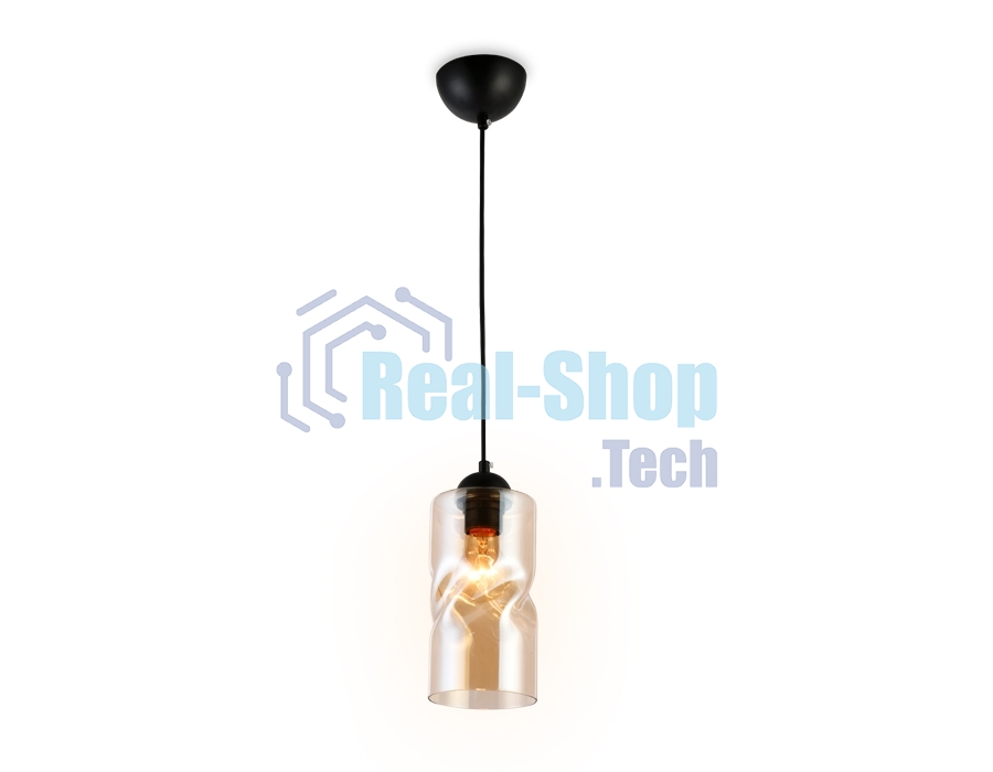 Светильник подвесной TR3555 BK/TI черный/янтарь E27 max 40W D110*1200