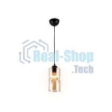Светильник подвесной TR3555 BK/TI черный/янтарь E27 max 40W D110*1200