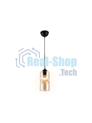 Светильник подвесной TR3555 BK/TI черный/янтарь E27 max 40W D110*1200
