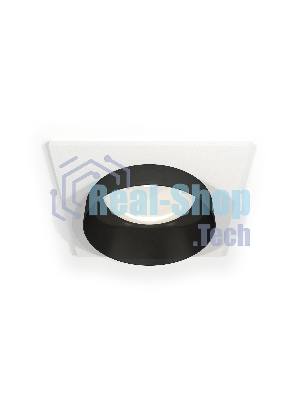 Комплект встраиваемого светильника Ambrella light XC6520021 SWH/PBK белый песок/черный полированный MR16 GU5.3 (C6520, N6131)