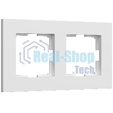 Рамка на 2 поста Slab (белый софт) W0022961