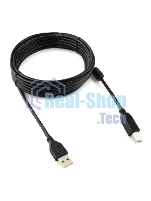 Кабель Gembird USB 2.0 PRO для соед. 4.5м AM/BM позол.конт., фер.кол., пакет
