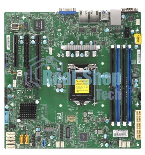 Материнская плата Supermicro MBD-X11SCL-F-B, LGA 1151, Intel C242, 4xDDR4, 6xSATA, 1xM.2, 1xPCI-E 3.0 x16, 1xPCI-E 3.0 x8, 2xPCI-E 3.0 x4, 1xVGA, 2x 1Gb LAN, 2xUSB 2.0, 5xUSB 3.1 Gen 1, 2xCOM, 1x TPM, Micro-ATX, OEM