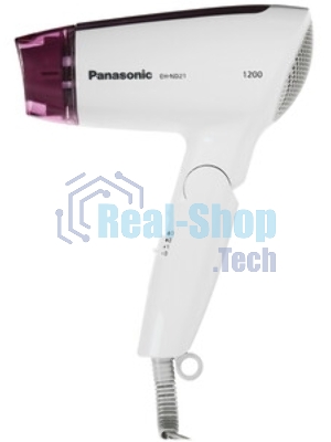 Фен Panasonic EH-ND21-P615 белый/розовый, 1200 Вт, компактный