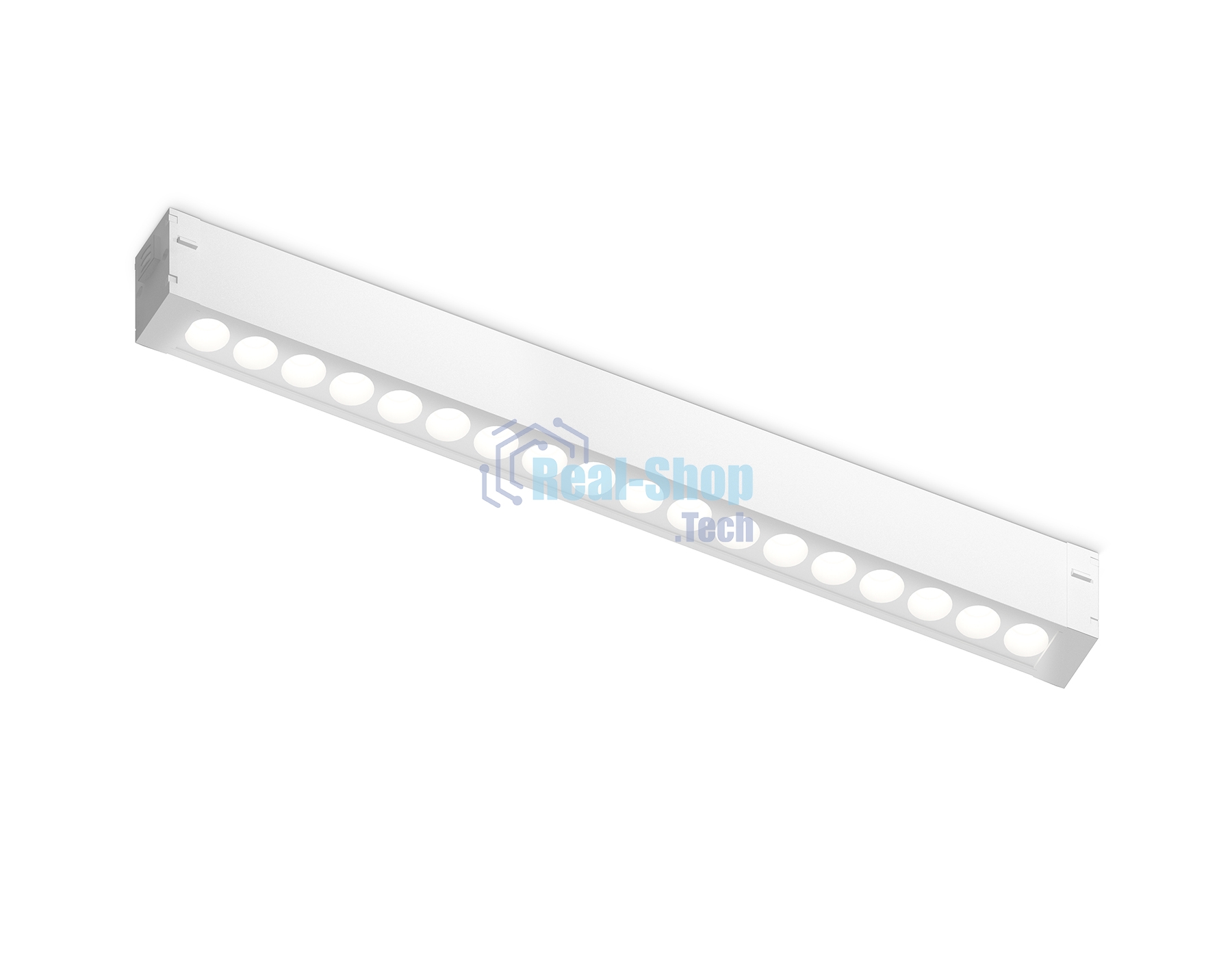 Светильник светодиодный трековый для шинопровода Magnetic Ambrella light GL1725 WH белый IP20 15W 4200K 220V 24° 342*25*42 (Без ПДУ)