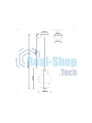 Подвесной светодиодный светильник Ambrella light LH11057 BK/SM черный/дымчатый 18W 3000K D230*350