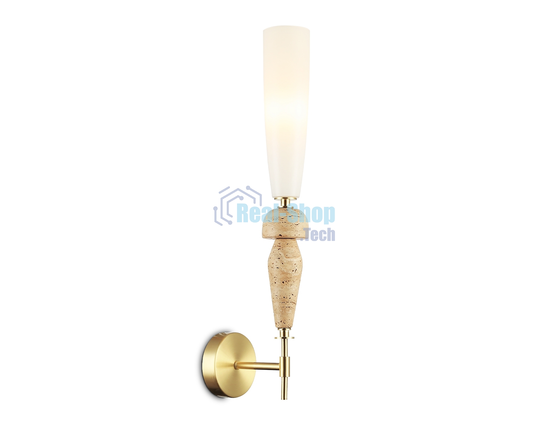 Настенный светильник Ambrella light LH75369 GD/WH золото/белый G9 max 28W 70*150*560