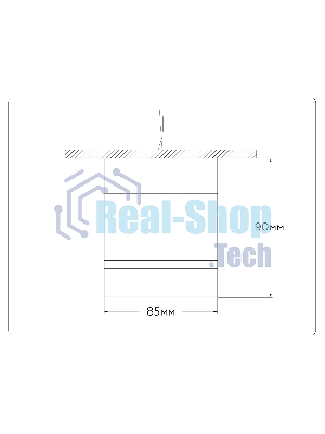 Светильник Ambrella light TA1445 BK/FR черный/белый матовый GX53 max 12W D85*90
