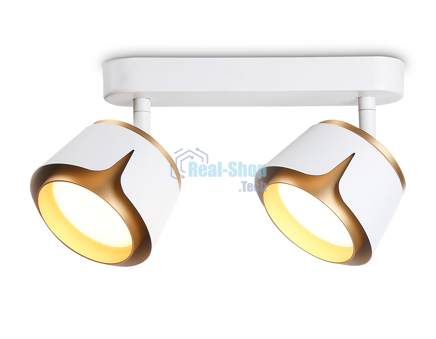 Светильник Ambrella light TN71229/2 WH/GD белый/золото GX53/2 220*100*147