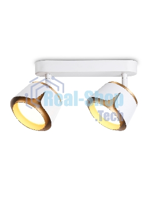 Светильник Ambrella light TN71229/2 WH/GD белый/золото GX53/2 220*100*147