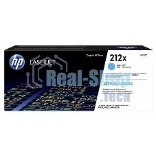 Картридж лазерный HP 212X W2121X голубой для HP CLJ Enterprise M554/M555